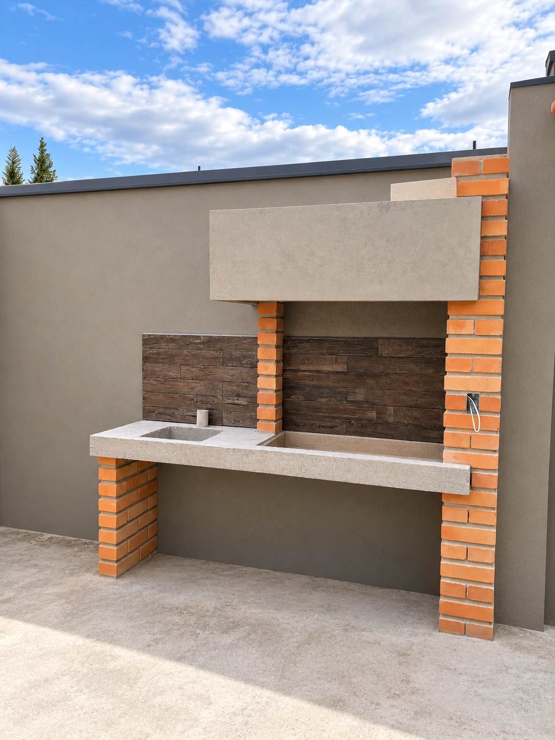 Área de BBQ de la planta baja
